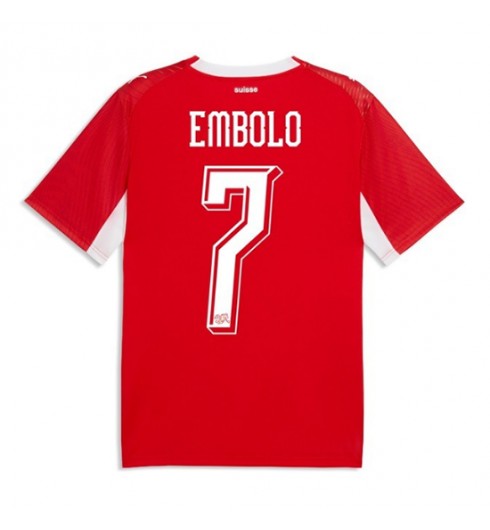Švýcarsko Breel Embolo #7 Domácí Dres MS 2026 Krátký Rukáv Švýcarsko Breel Embolo #7 Domácí Dres MS 2026 Krátký Rukáv